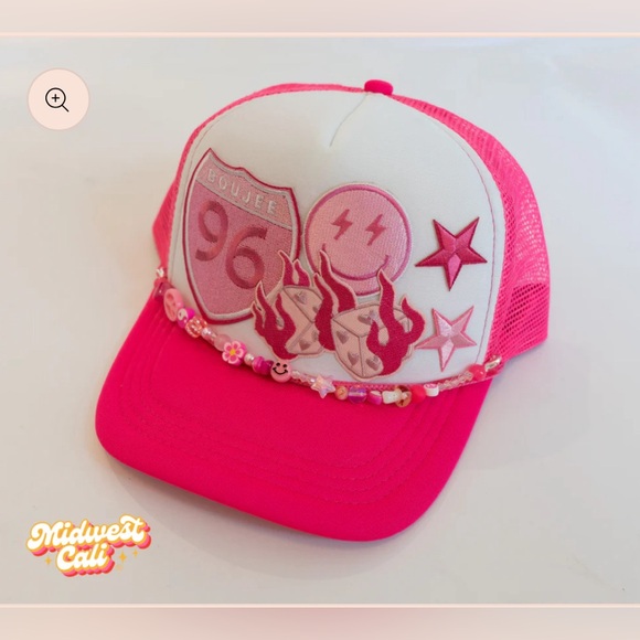 Boujee Pink Trucker Hat - Picture 2 of 4